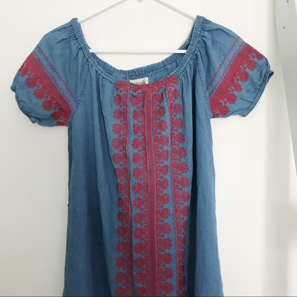 Madewell Indigo Mercado Dress Size XS - Picture 5 of 11